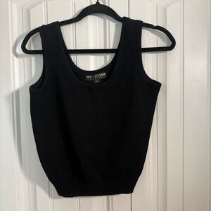 St. John Classic Black Tank Top